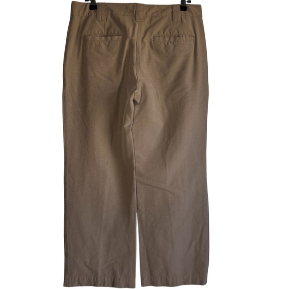 L.L. Bean Trail Hiking Pants Women's 8P Petite Nylon Tan Straight Leg Pockets - Picture 2 of 11